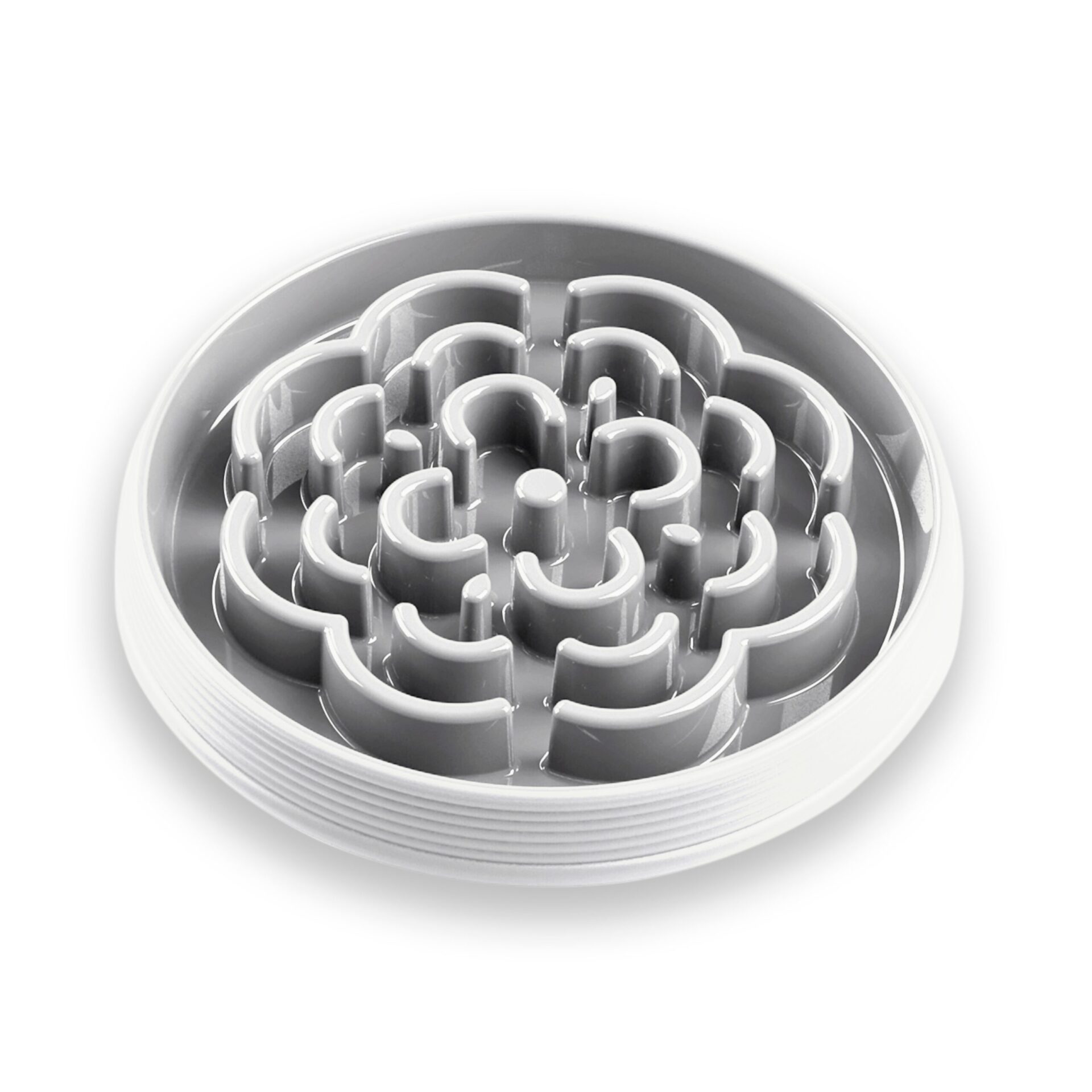 SLOW CHOW™ MEDALLION FEEDER WHITE