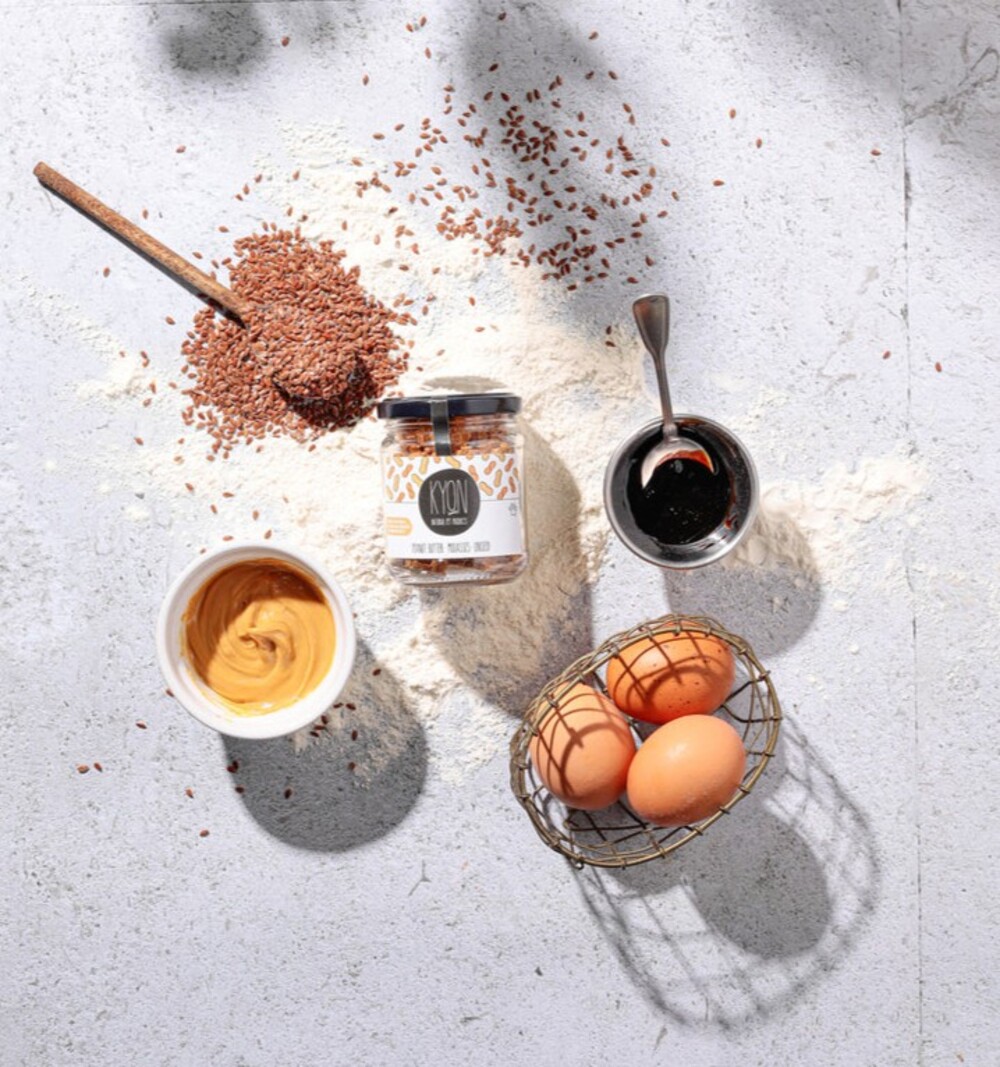 KYON Λιχουδιές Φυστικοβούτυρο, Μελάσα & Λιναρόσπορος - Image 2